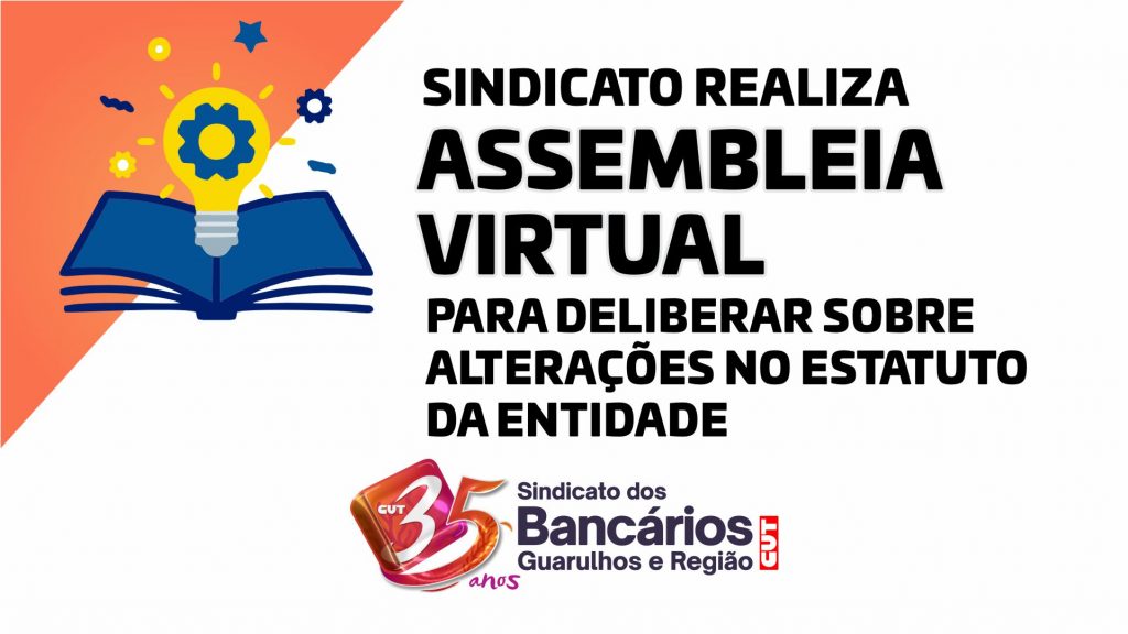 Sindicato realiza Assembleia Virtual para deliberar mudanças no Estatuto da entidade entre os dias 28 de outubro e 7 de novembro