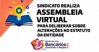 Sindicato realiza Assembleia Virtual para deliberar mudanças no Estatuto da entidade entre os dias 28 de outubro e 7 de novembro